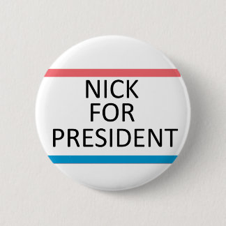 Macaron Rond 5 Cm Nick pour le Président Pin