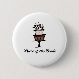 Macaron Rond 5 Cm Nièce du gâteau de jeune mariée