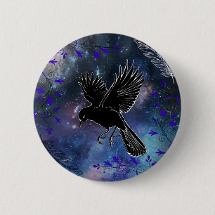 Macaron Rond 5 Cm Night Raven