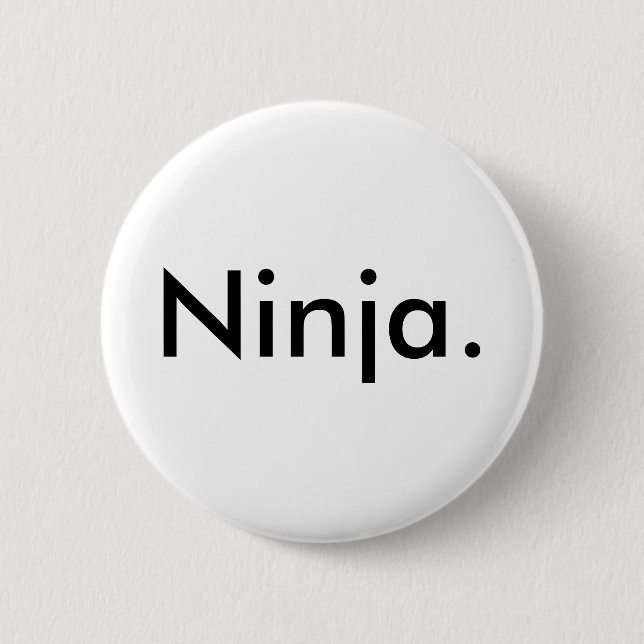 Macaron Rond 5 Cm Ninja.Badge (Devant)