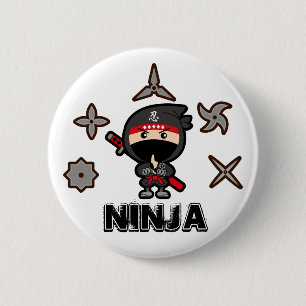 Macaron Rond 5 Cm Ninja Boy