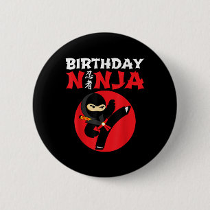 Macaron Rond 5 Cm Ninja d'anniversaire - Fête d'anniversaire de ninj