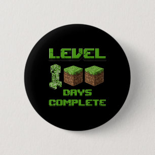 Macaron Rond 5 Cm Niveau 100 Jours Complet Jeu Pixel 100e Jours De