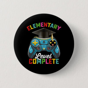 Macaron Rond 5 Cm Niveau élémentaire Complet Graduation Jeu Gamer