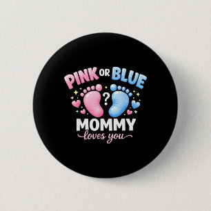 Macaron Rond 5 Cm nk ou Annonce de Bébé Mignon Maman Aime