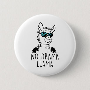 Macaron Rond 5 Cm No Drama Llama Funny Lama Shirt