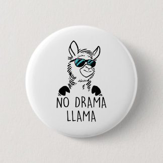 Macaron Rond 5 Cm No Drama Llama Funny Lama Shirt