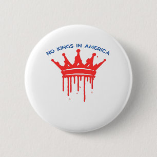 Macaron Rond 5 Cm No Kings In America II Classique