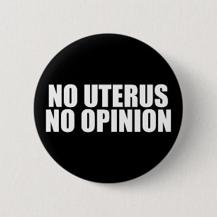 Macaron Rond 5 Cm No Uterus No Opinion Pro Choice Citation Black