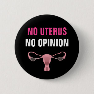 Macaron Rond 5 Cm No Uterus No Opinion Pro Choice Feminist