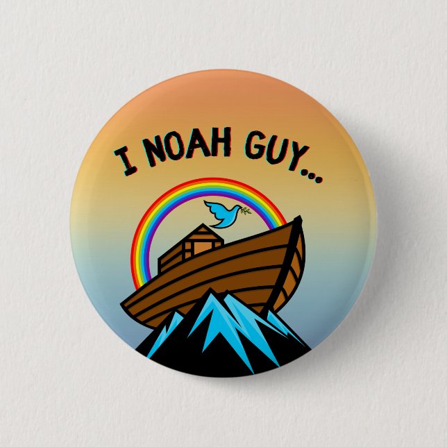 Macaron Rond 5 Cm Noah Pin (Devant)