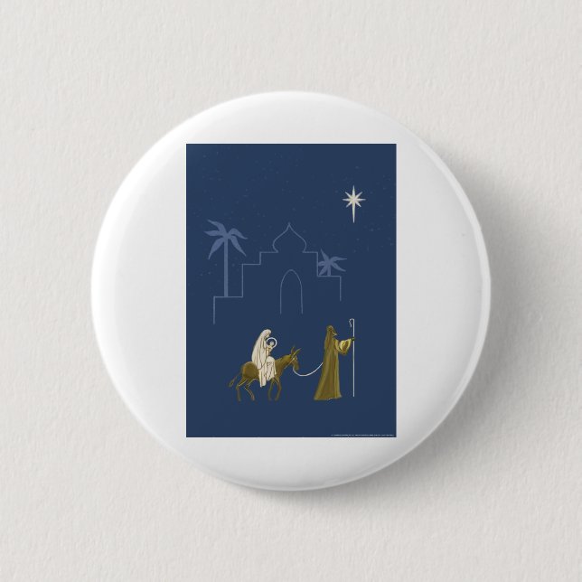 Macaron Rond 5 Cm NOB161 Mary et Joseph.tif (Devant)