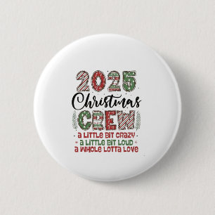 Macaron Rond 5 Cm Noël 2025 Équipement de correspondance de la famil