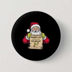 Macaron Rond 5 Cm Noël 67 Drôle de Père Noël 67 Six Sept 6 7 Mème Cu