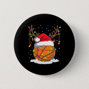 Macaron Rond 5 Cm Noël Byskbyll Reindeer Fun Santa Hat Xmas K