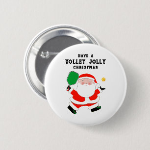 Macaron Rond 5 Cm Noël de pickleball