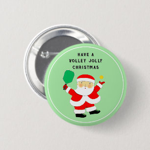 Macaron Rond 5 Cm Noël de pickleball
