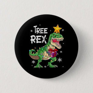 Macaron Rond 5 Cm Noël Dinosaure Arbre Rex Pajamas Hommes Garçons En