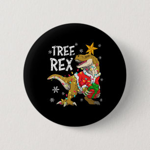 Macaron Rond 5 Cm Noël Dinosaure Arbre Rex Pajamas Hommes Garçons En