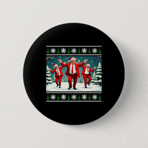 Macaron Rond 5 Cm Noël Donald Trump Président 2024 Dancing Funn