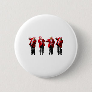 Macaron Rond 5 Cm Noël Donald Trump Président 2024 Dancing Funn