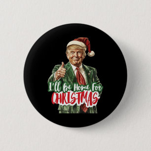 Macaron Rond 5 Cm Noël Donald Trump Président 2024 Dancing Funn