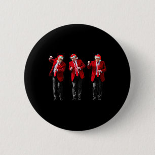 Macaron Rond 5 Cm Noël Donald Trump Président Danse Drôle San