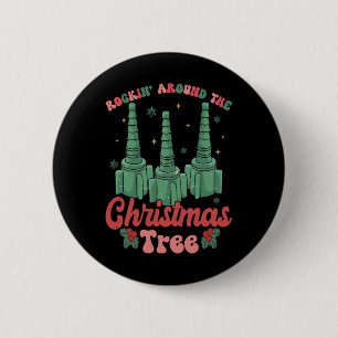 Macaron Rond 5 Cm Noël drôle infirmière thérapeute respiratoire Noël
