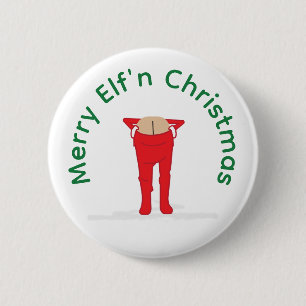 Macaron Rond 5 Cm Noël Elf'n Elf Moon