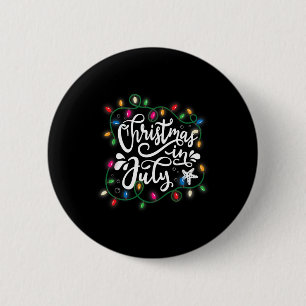 Macaron Rond 5 Cm Noël En Juillet Lumières Drôle Été Noël Hommes Fem