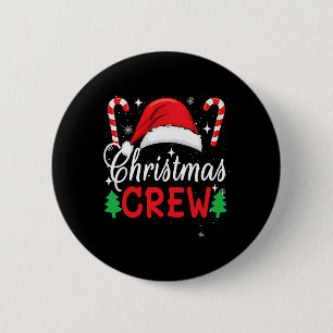 Macaron Rond 5 Cm Noël Équipe famille Noël Groupe Pyjama Hommes Femm