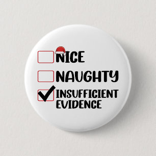 Macaron Rond 5 Cm Noël Nice Naughty Preuve insuffisante