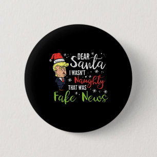 Macaron Rond 5 Cm Noël Trump Cher Père Noël Faux News Drôle Noël Moi