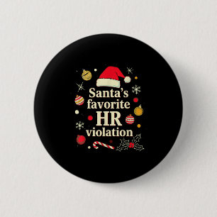 Macaron Rond 5 Cm Noël Vintage Sarcasique Infraction RH Rétro