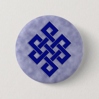 Macaron Rond 5 Cm Noeud éternel sur le bouton de nuages