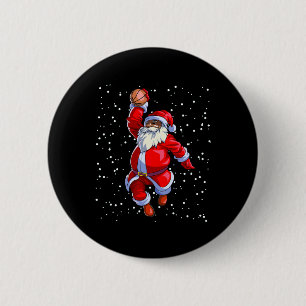 Macaron Rond 5 Cm Noir-Africain Père Noël Bysketbyll Afro