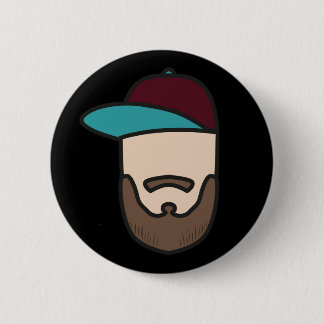 Macaron Rond 5 Cm Noir de bouton de Curlingseb