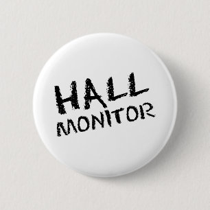 Macaron Rond 5 Cm Noir de moniteur de Hall
