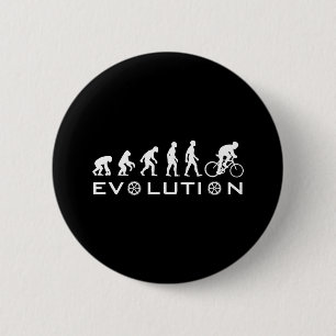 Macaron Rond 5 Cm Noir de vélo d'évolution