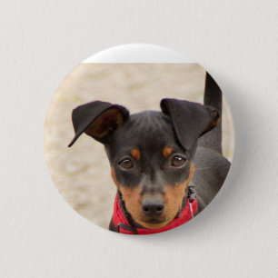 Macaron Rond 5 Cm noir et rouille miniature