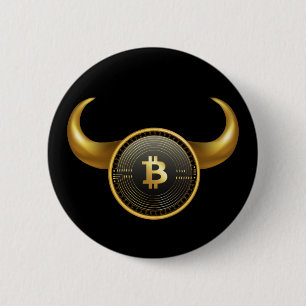 Macaron Rond 5 Cm Noir frais de marché haussier de Bitcoin
