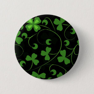 Macaron Rond 5 Cm noir irlandais