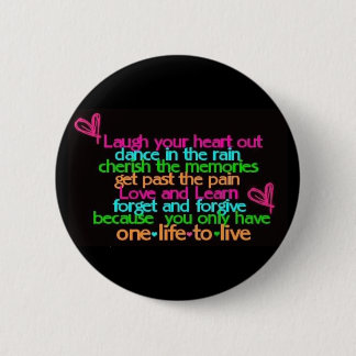 Macaron Rond 5 Cm Noir mignon de bouton de citation