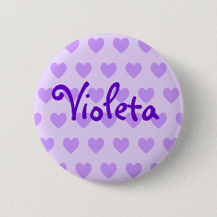 Macaron Rond 5 Cm Nom dans Purple
