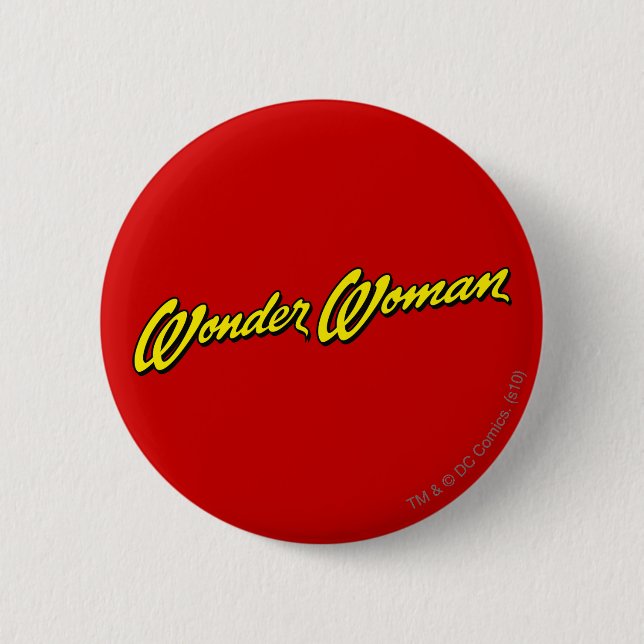 Macaron Rond 5 Cm Nom de la femme Wonder (Devant)