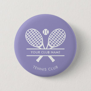 Macaron Rond 5 Cm Nom moderne d'équipe de tennis de club de campagne