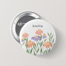Nom Personnalisé Avec Boho Floral