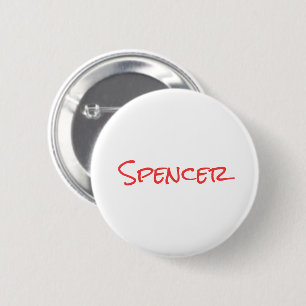 Macaron Rond 5 Cm Nom personnalisé minimaliste monogramme 