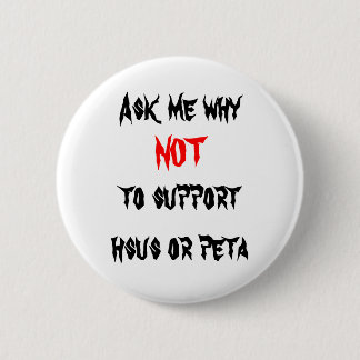 Macaron Rond 5 Cm Non à HSUS et à PETA
