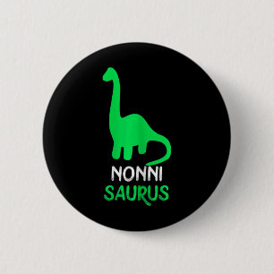 Macaron Rond 5 Cm Nonni-saurus drôle dino dinosaure Nonnisaurus 